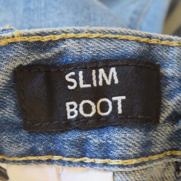 Aeropostale* Men's Classic Slim Boot Light Wash Zipper/Button Jeans~ Size 38/30 - Picture 7 of 14